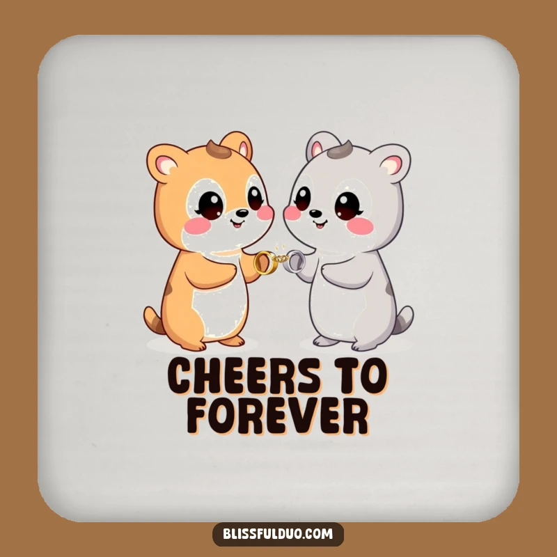 Funny Wedding Coasters Set a Romantic and Funny Gift