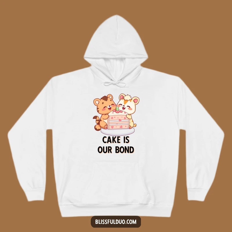 Cozy Funny Cake Lovers Hoodie a Warm and Funny Gift