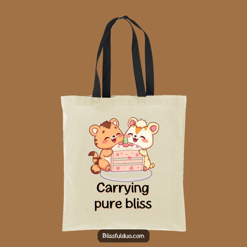 Funny Cake Celebration Tote Bag a Stylish and Funny Gift
